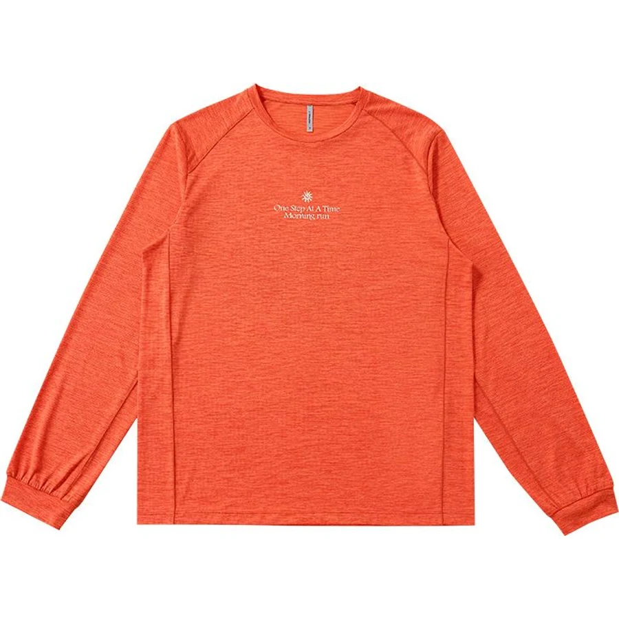 LS-B0236 Patterned Long-Sleeve Running Top in Watermelon Red, original product photograph