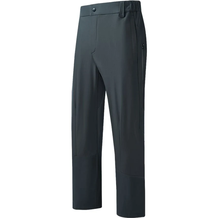 LS-B0248 Fleece-Lined Straight-Leg Hiking Pants in Grey, original product photograph
