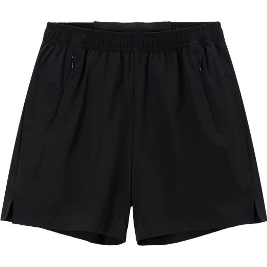 LS-B0264 Lightweight Panelled Running Shorts in Black, original product photograph