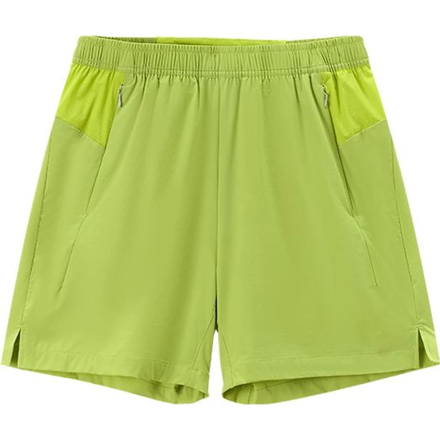 LS-B0264 Lightweight Panelled Running Shorts in Yellow, original product photograph