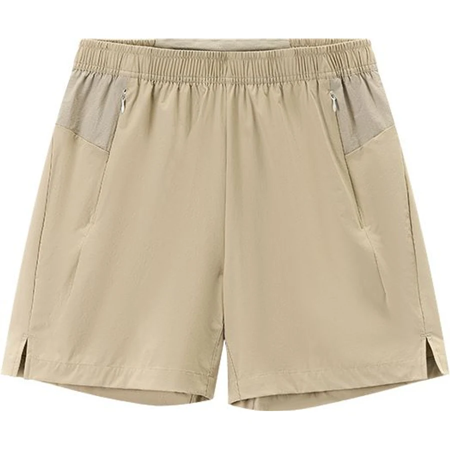 LS-B0264 Lightweight Panelled Running Shorts in Khaki, original product photograph
