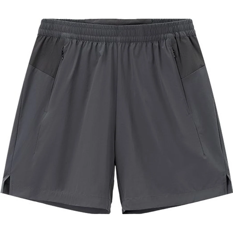 LS-B0264 Lightweight Panelled Running Shorts in Dark Grey, original product photograph