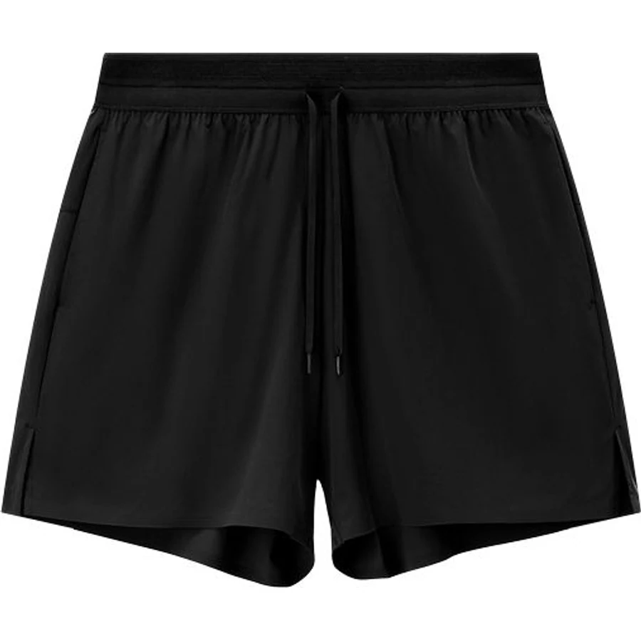 LS-B0265 Bonded-Seam Running Shorts in Black, original product photograph
