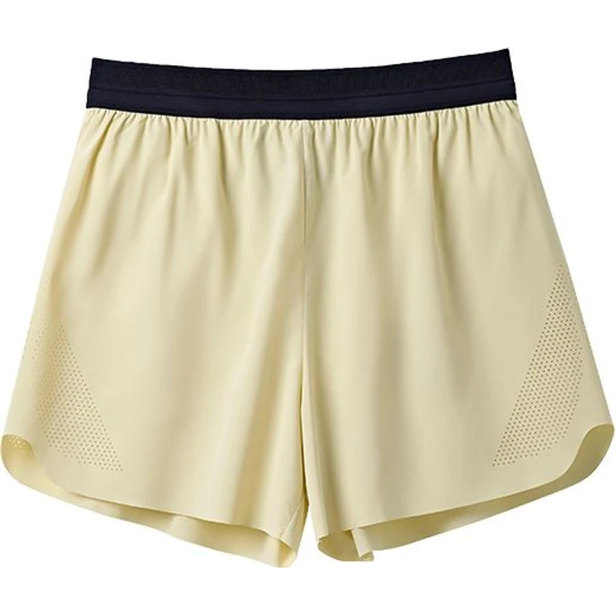 LS-B0269 Laser-Cut 2-in-1 Running Shorts in Pear Green, original product photograph