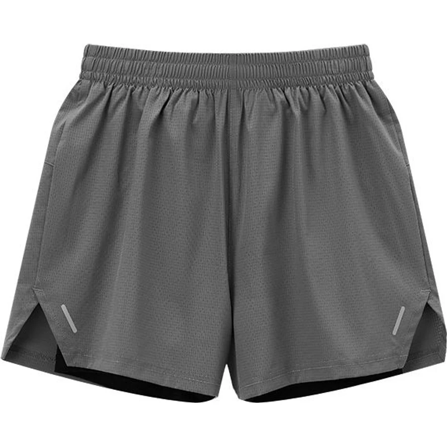 LS-B0271 Airflow 2-in-1 Running Shorts in Olive Grey, original product photograph