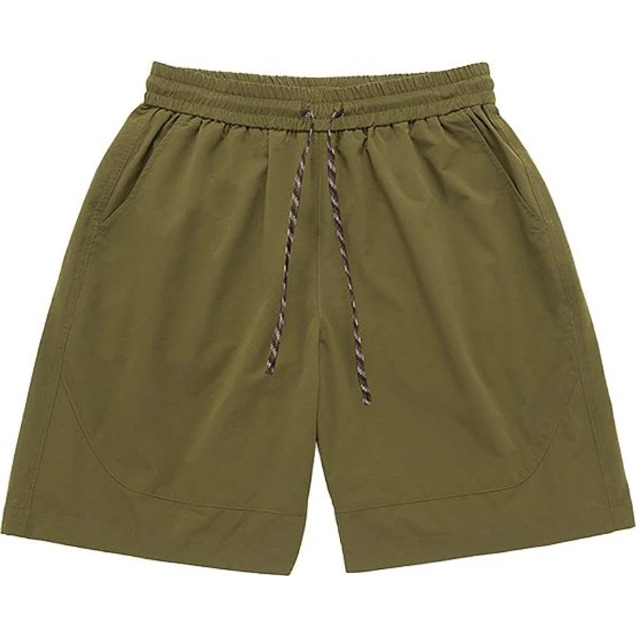 LS-B0272 Lightweight Drawcord Training Shorts in Deep Olive Green, original product photograph