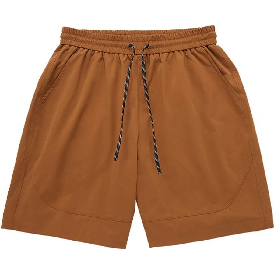 LS-B0272 Lightweight Drawcord Training Shorts in Sunset Orange, original product photograph