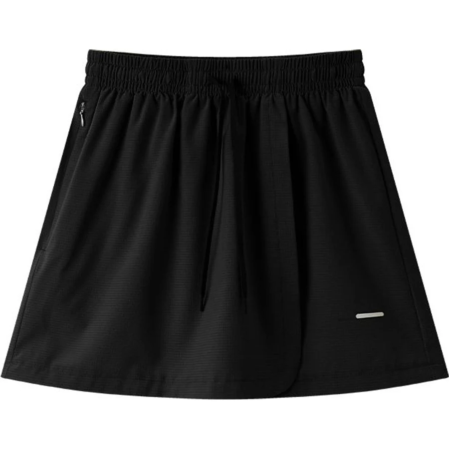 LS-B0281 2-in-1 Training Skirt in Black, original product photograph