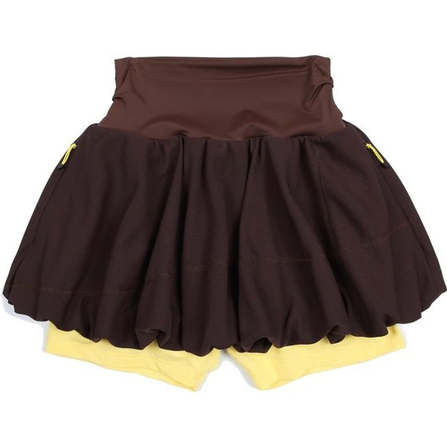 LS-B0284 Tiered Training Skort in Coffee Brown, original product photograph