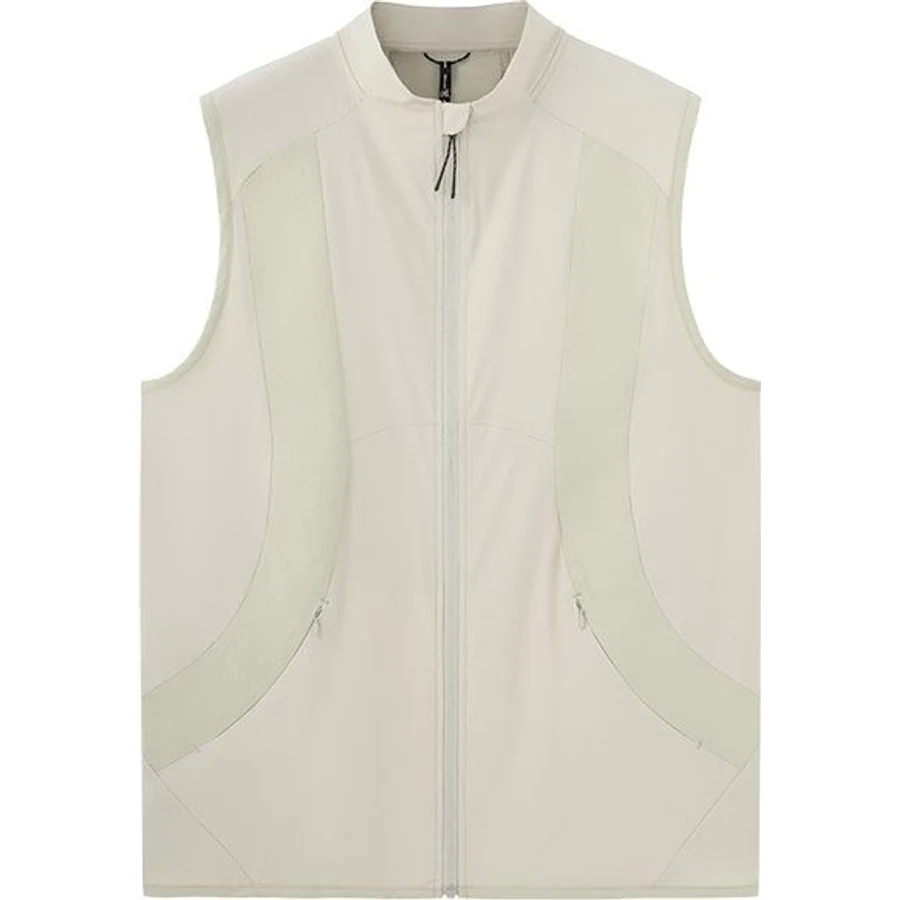LS-B0285 Color-Block Cycling Vest in Warm Grey, original product photograph