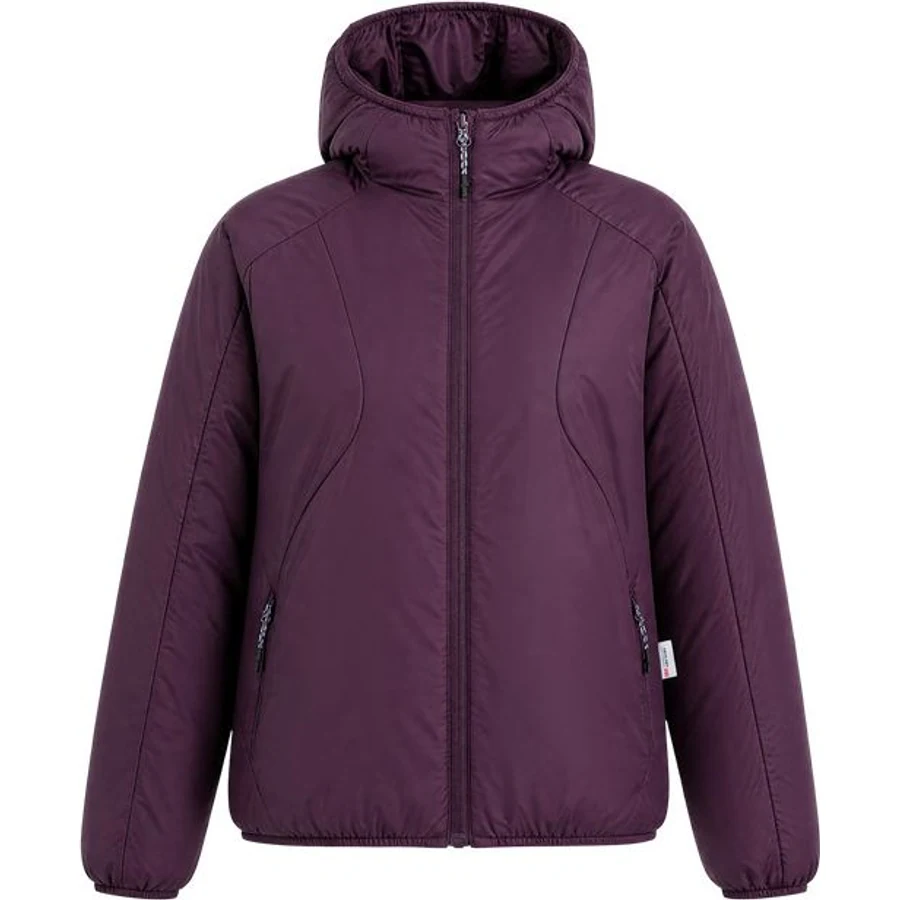 LS-B0287 Lightweight Hooded Insulated Jacket in Berry Purple, original product photograph
