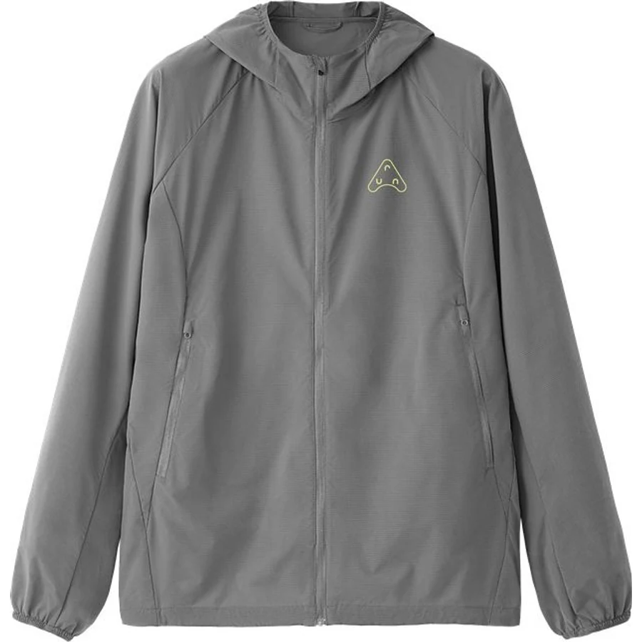 LS-B0292 Printed Hooded Outdoor Jacket in Glacier Grey, original product photograph