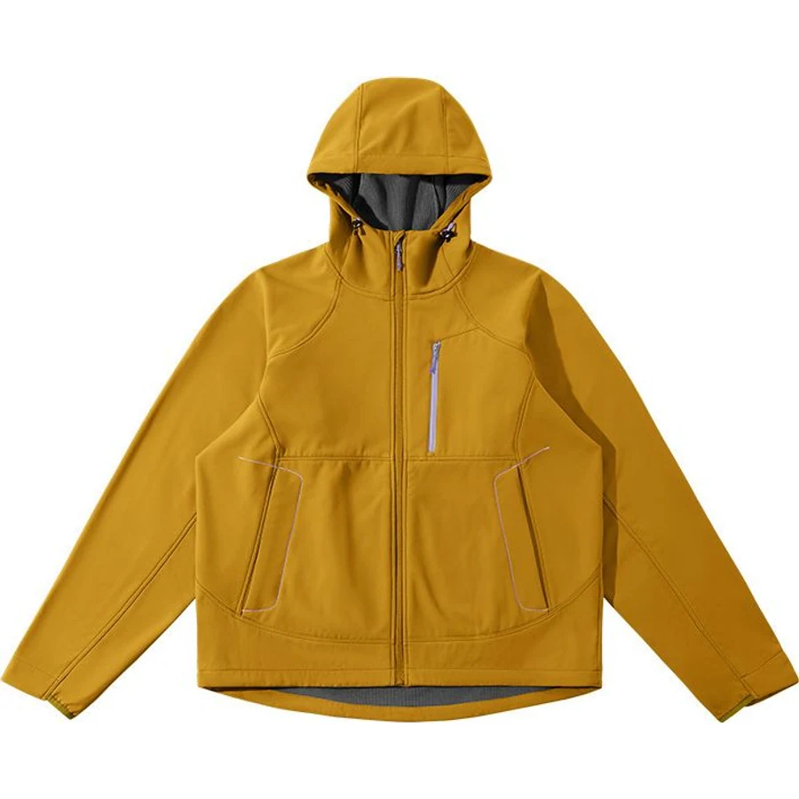 LS-B0293 Fleece-Lined Softshell Jacket in Earth Brown, original product photograph