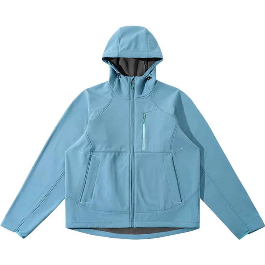 LS-B0293 Fleece-Lined Softshell Jacket in Rain Blue, original product photograph