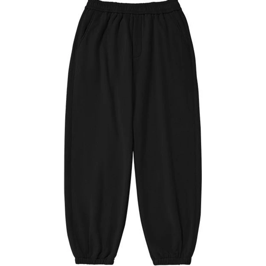 LS-B0303 Fleece-Lined Jogger Pants in Black, original product photograph