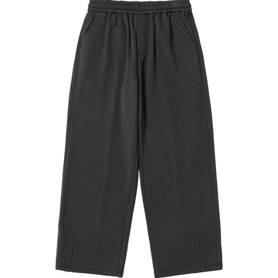 LS-B0305 Fleece Wide-Leg Sweatpants in Dark Grey, original product photograph