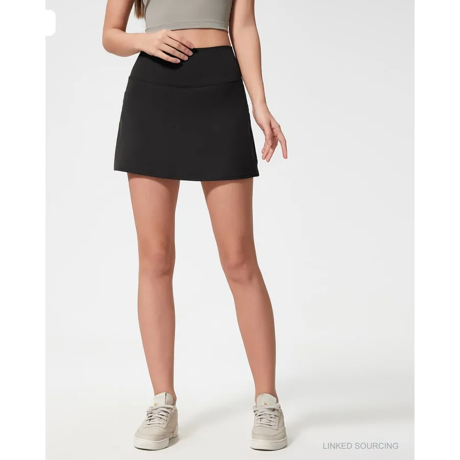 LS-B0352 Sculpted Tennis Skort in Black, original product photograph