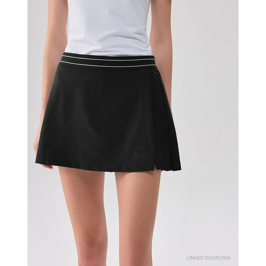LS-B0360 A-Line Tennis Skort in Black, original product photograph
