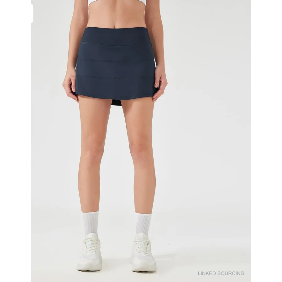 LS-B0365 Pocketed Training Skort in Deep Sea Blue, original product photograph