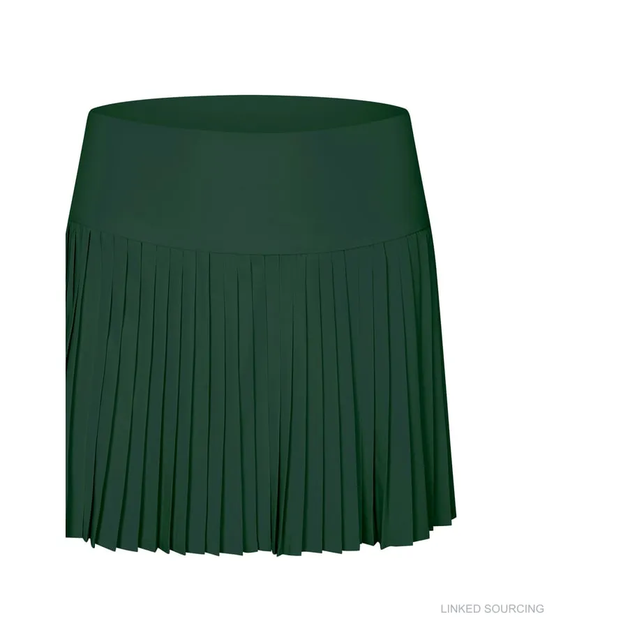 LS-B0366 Lightweight Layered Court Skort in Vintage Green, original product photograph