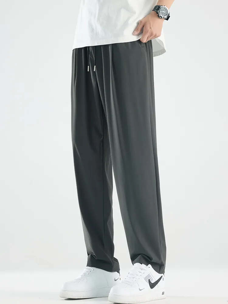 LS-B0374 Men's Ice-Silk Quick-Dry Pants in Dark Grey — Quick-Dry, original product photograph