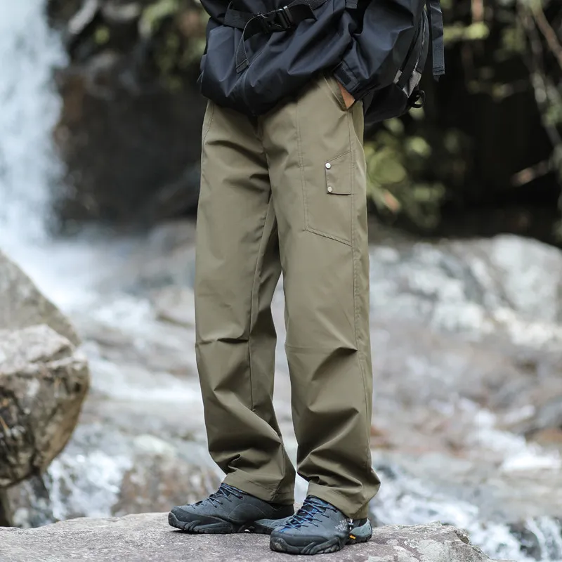 LS-B0377 Unisex Outdoor Cargo Pants in Style 27 Army Green, original product photograph