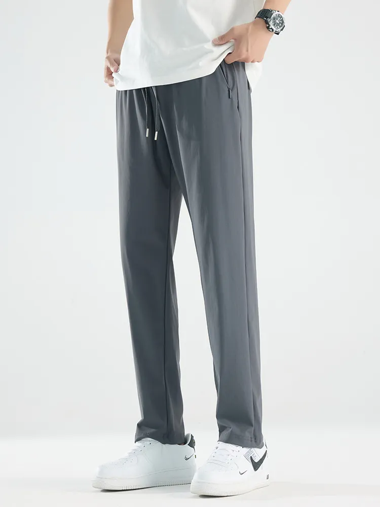 LS-B0378 Men's Ice-Touch Quick-Dry Pants in Dark Grey — Straight Leg, original product photograph