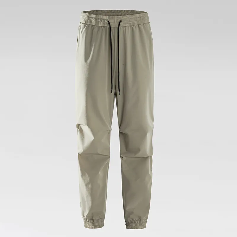 LS-B0382 Unisex Ice-Touch Quick-Dry Joggers in Khaki, original product photograph