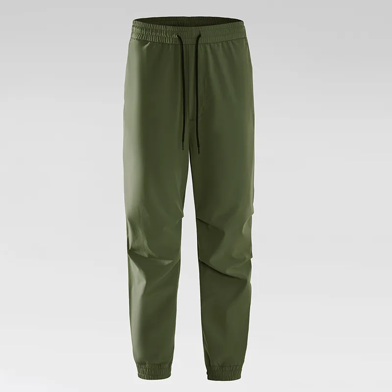 LS-B0382 Unisex Ice-Touch Quick-Dry Joggers in Military Green, original product photograph