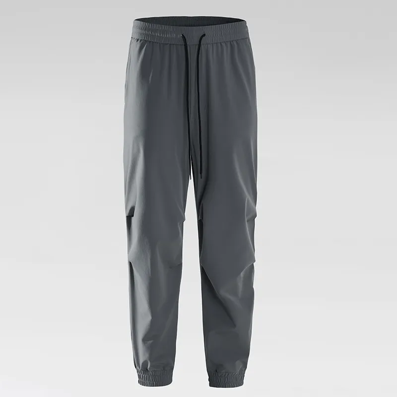 LS-B0382 Unisex Ice-Touch Quick-Dry Joggers in Dark Gray, original product photograph