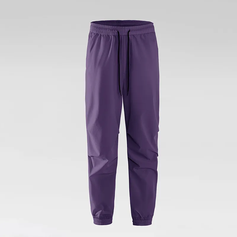 LS-B0382 Unisex Ice-Touch Quick-Dry Joggers in Grape Purple, original product photograph