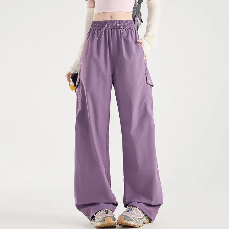 LS-B0387 Men's Outdoor Performance Pants in Ningye purple, original product photograph