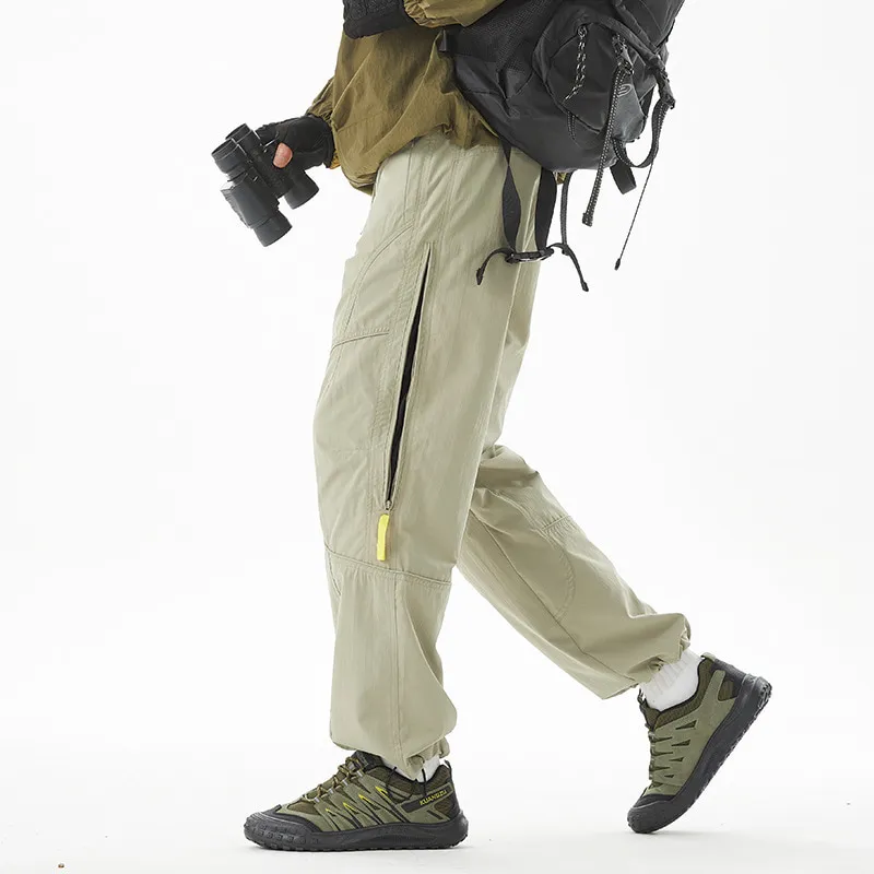LS-B0390 Men's Outdoor Performance Pants in Light khaki, original product photograph