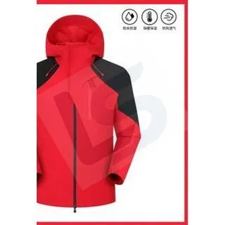 LS-B0396 Men's Softshell Jacket in Bright red, original product photograph