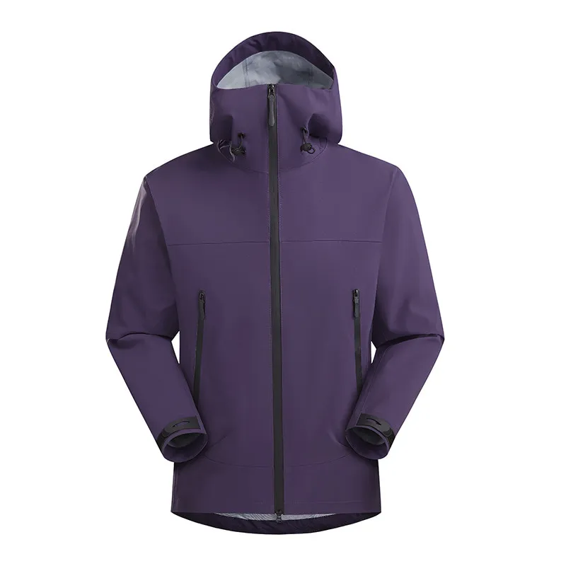 LS-B0399 Unisex Seam-Taped Lightweight Hardshell Jacket in Murasaki Purple, original product photograph