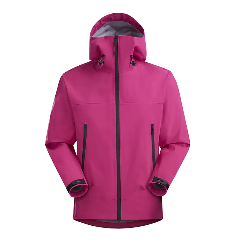LS-B0399 Unisex Seam-Taped Lightweight Hardshell Jacket in Electric Rose, original product photograph
