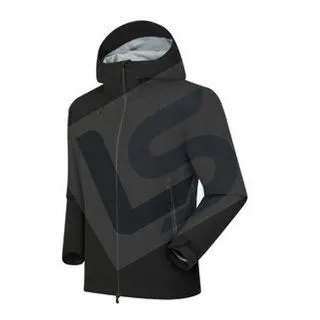 LS-B0401 Men's 3-in-1 Hardshell Jacket in Brand black-single jacket, original product photograph