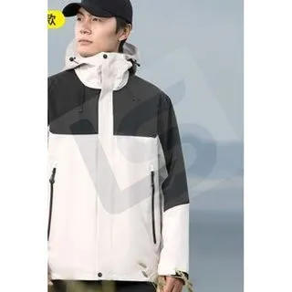 LS-B0402 Men's 3-in-1 Hardshell Jacket in Oak gray/black-men's and women's code, original product photograph