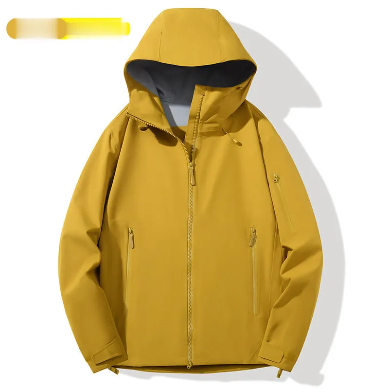 LS-B0407 Men's Hardshell Jacket in Pomelo yellow, original product photograph