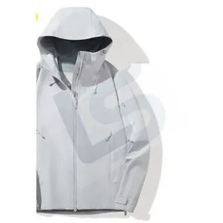 LS-B0407 Men's Hardshell Jacket in Oak gray, original product photograph