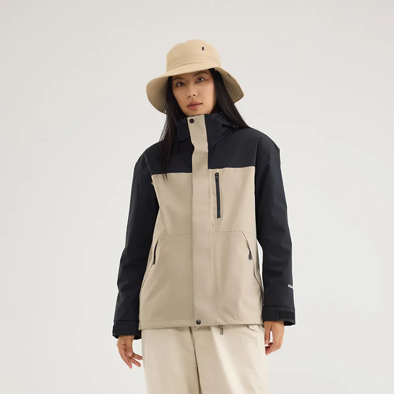 LS-B0408 Men's 3-in-1 Hardshell Jacket in Men's and women's code- mars gray/black [fleece two-piece set], original product photograph