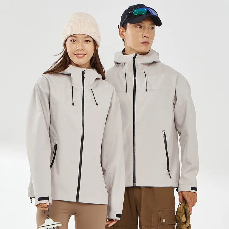 LS-B0409 Men's Hardshell Jacket in Khaki, original product photograph