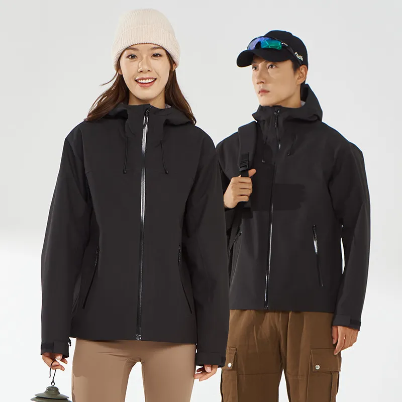 LS-B0409 Men's Hardshell Jacket in Black, original product photograph
