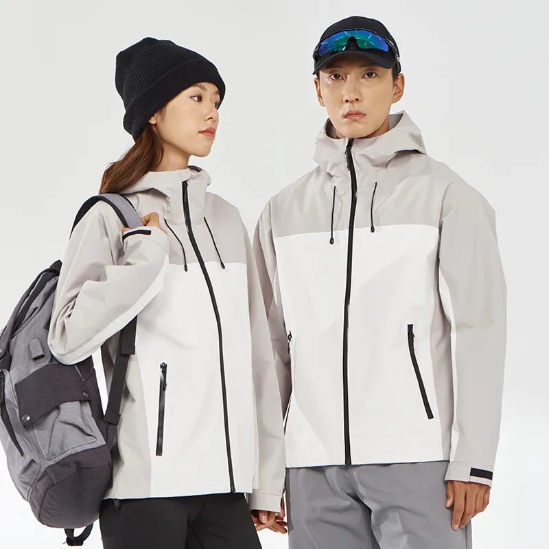 LS-B0409 Men's Hardshell Jacket in Off-white/khaki, original product photograph