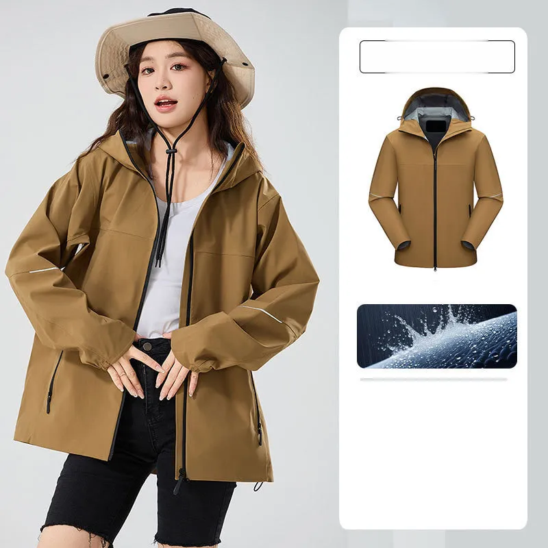 LS-B0410 Men's Hardshell Jacket in Mocha brown, original product photograph