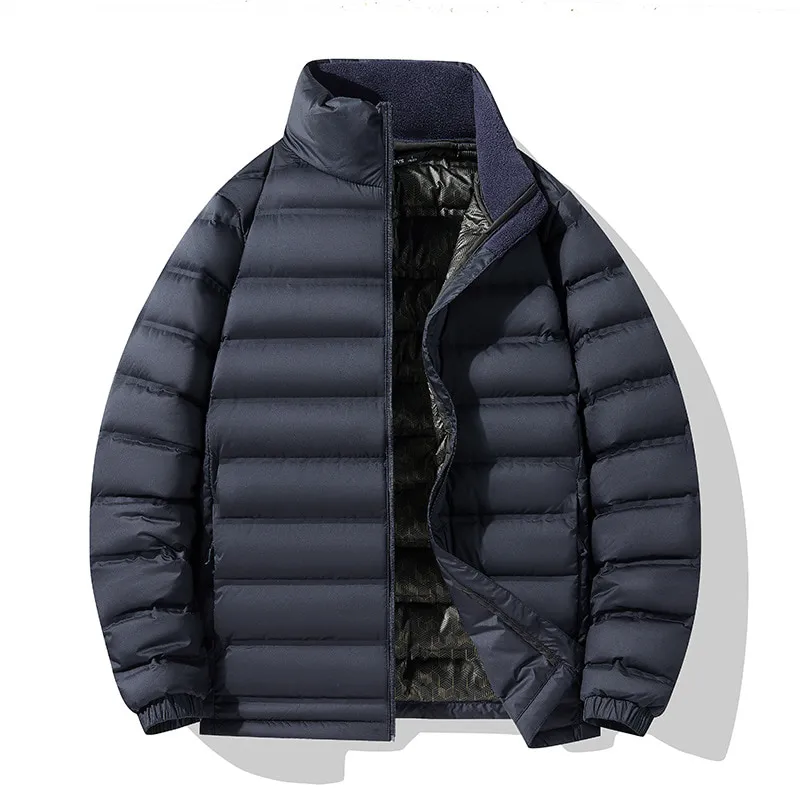 LS-B0411 Men's Lightweight 90% Duck Down Jacket in Royal Blue — Men's, original product photograph