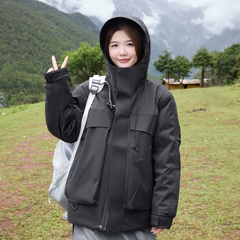 LS-B0413 Men's Down Jacket in Dazzling black, original product photograph