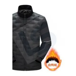 LS-B0415 Men's Down Jacket in black, original product photograph