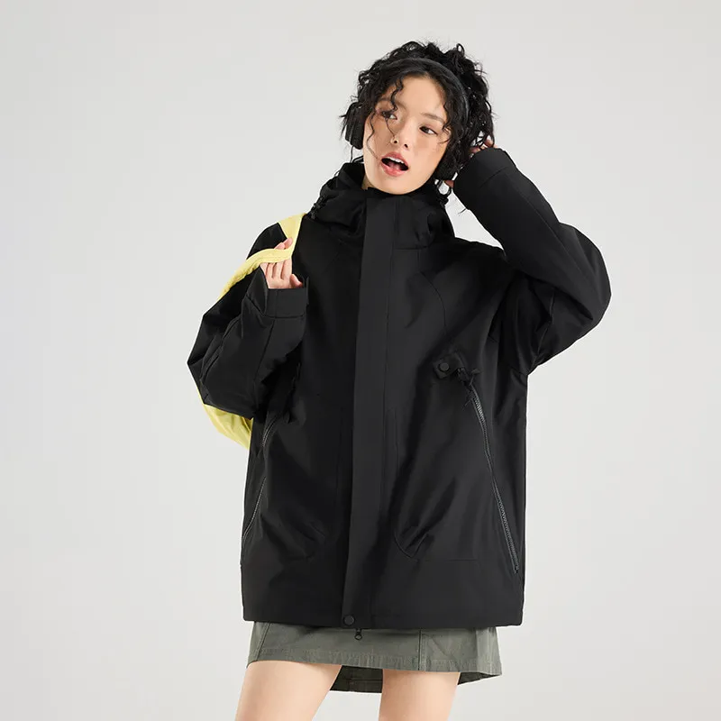 LS-B0417 Men's 3-in-1 Shell Jacket in Black-waterproof jacket, original product photograph