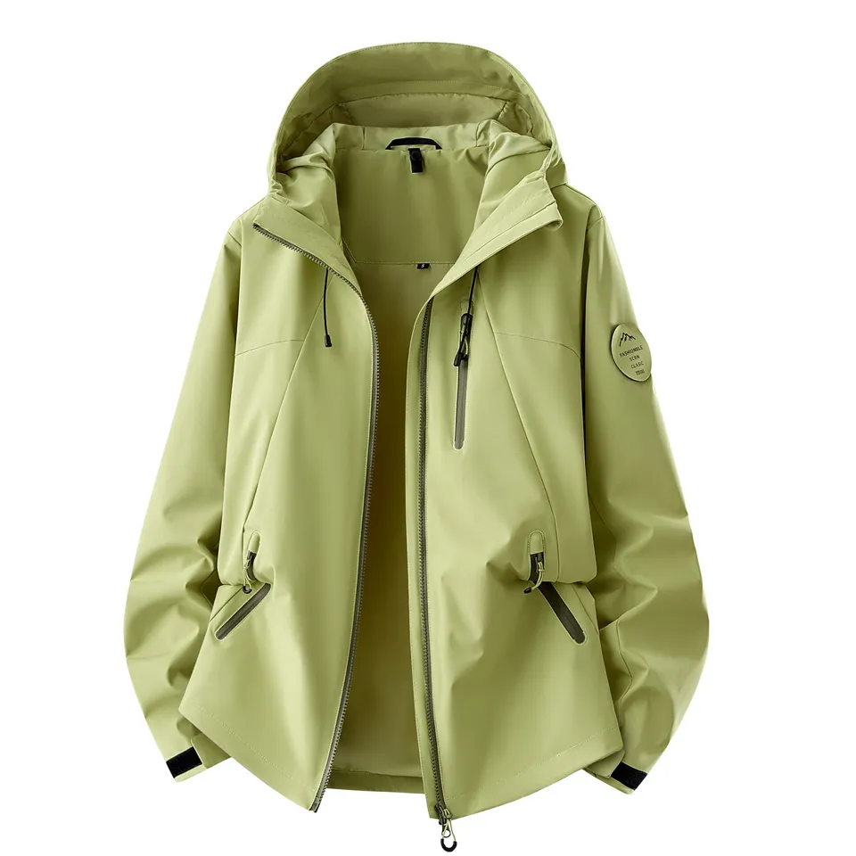 LS-B0422 Light mustard green-single jacket front view — original product photograph